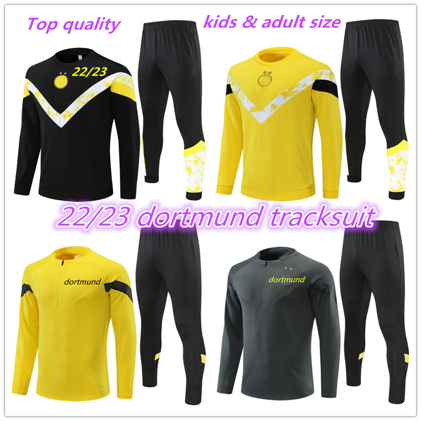 22 23 Borussia adult tracksuit jacket Soccer Sets half zipper Dortmunds training suit football set Survetement 2022 2023 men kids and man Tracksuit
22 23 Borussia adult tracksuit jacket Soccer Sets half zipper Dortmunds training suit football set Survetement 2022 2023 men kids and man Tracksuit