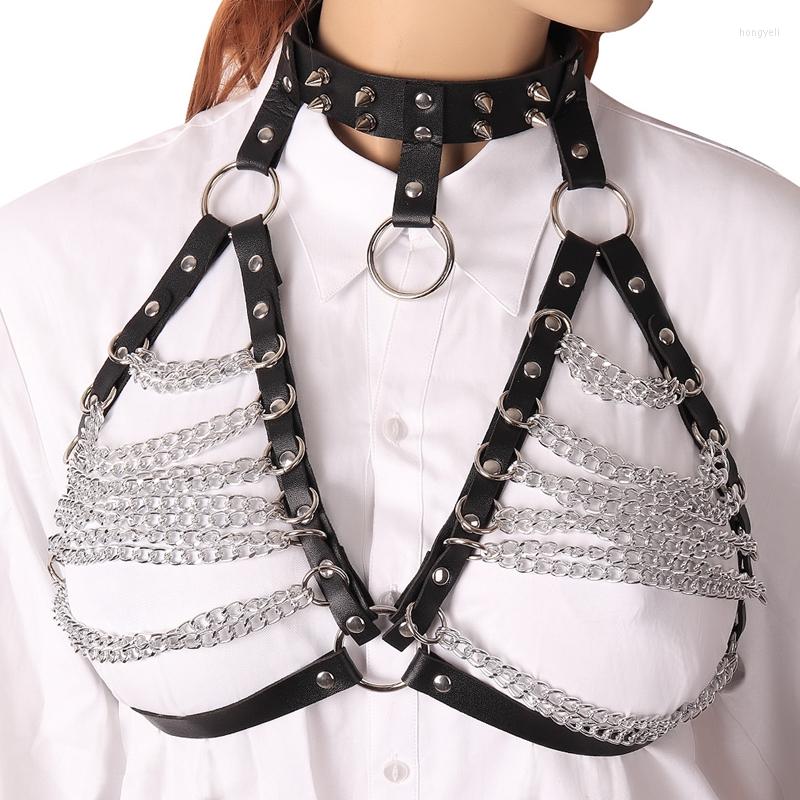 Bras Sets Leather Harness Body Chain Bra Hollow Tops Chest Waist Belt Witch Lingerie Gothic Punk Festival Jewelry Exotic Accessories, Pg0259
Bras Sets Leather Harness Body Chain Bra Hollow Tops Chest Waist Belt Witch Lingerie Gothic Punk Festival Jewelry Exotic Accessories, Pg0259