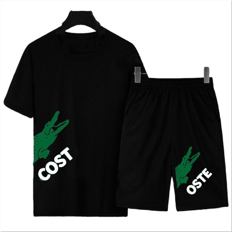 Fashion Summer Men's Tracksuits Short Sleeve Shorts Suit 2 Piece Set 2022 Classic Men's T-Shirt Beach Pants 2pcs Sports Casual Suits, #4
Fashion Summer Men's Tracksuits Short Sleeve Shorts Suit 2 Piece Set 2022 Classic Men's T-Shirt Beach Pants 2pcs Sports Casual Suits, #4