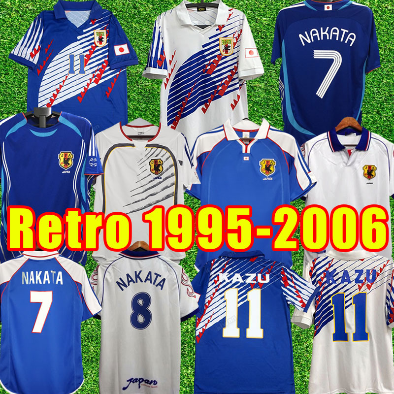 NAKATA Retro Japan soccer jerseyS vintage SOMA AKITA OKANO KAWAGUCHI Classic football shirt KAZU HATTORI Short sleeve national team 1995 1998 2000 2006 HOME aWAY
NAKATA Retro Japan soccer jerseyS vintage SOMA AKITA OKANO KAWAGUCHI Classic football shirt KAZU HATTORI Short sleeve national team 1995 1998 2000 2006 HOME aWAY