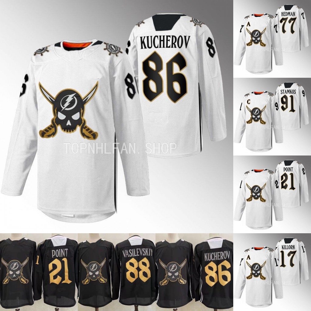 Nikita Kucherov Lightning 2023 Gasparilla Jersey Andrei Vasilevskiy Steven Stamkos Mikhail Sergachev Brayden Point Anthony Cirelli Victor Hedman Erik Cernak, Men s-xxxl
Nikita Kucherov Lightning 2023 Gasparilla Jersey Andrei Vasilevskiy Steven Stamkos Mikhail Sergachev Brayden Point Anthony Cirelli Victor Hedman Erik Cernak, Men s-xxxl