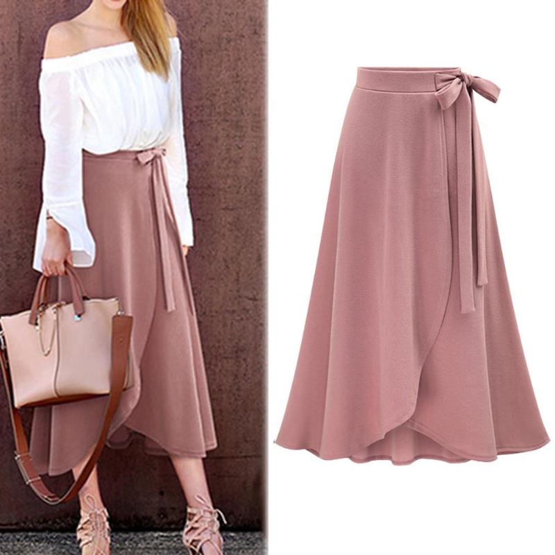 Skirts Fashion Long Womens Solid Color Bandage High Waist Pleated Split Cross Hem Elastic Band Max Skirt Midi, Black
Skirts Fashion Long Womens Solid Color Bandage High Waist Pleated Split Cross Hem Elastic Band Max Skirt Midi, Black