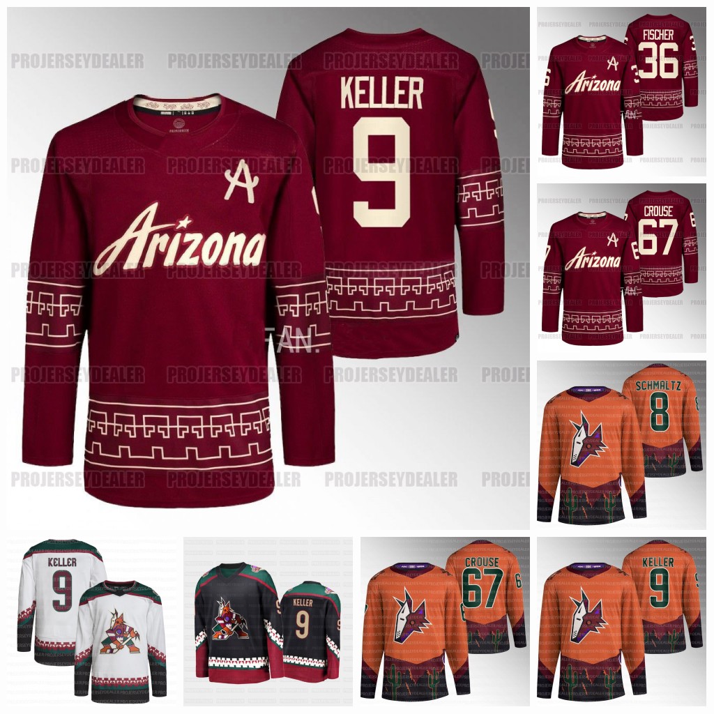 91 Josh Doan Arizona Clayton Keller 2023 Coyotes Jersey Nick Bjugstad Jason Zucker Alexander Kerfoot Liam O'Brien Nick Schmaltz Shayne Gostisbehere Course Weber