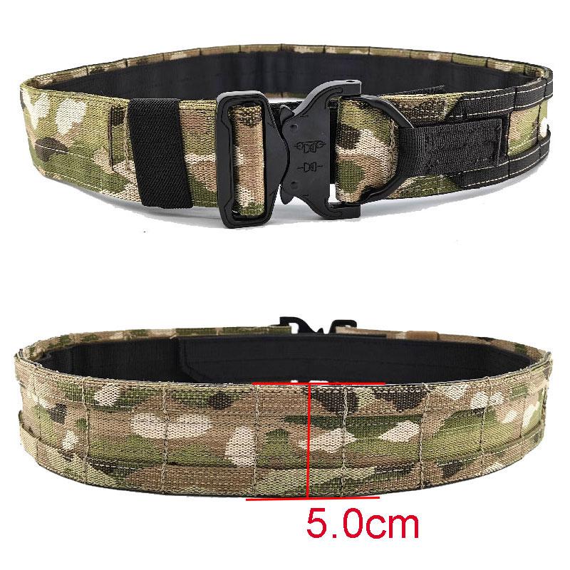 Waist Support 2 Inch Tactical Belt Military Molle Battle Army Combat Quick Release Buckle Gear Hunting CS Wargame Double, Bk
Waist Support 2 Inch Tactical Belt Military Molle Battle Army Combat Quick Release Buckle Gear Hunting CS Wargame Double, Bk