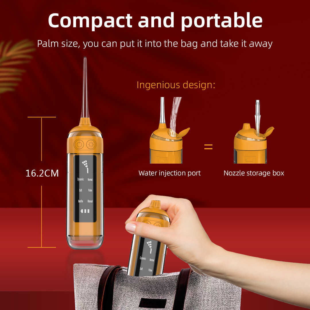 Oral Irrigators home Hygiene Portable Irrigator Water Flosser Dental washer 6-gear adjustable dental Electric beauty instrument 221215
