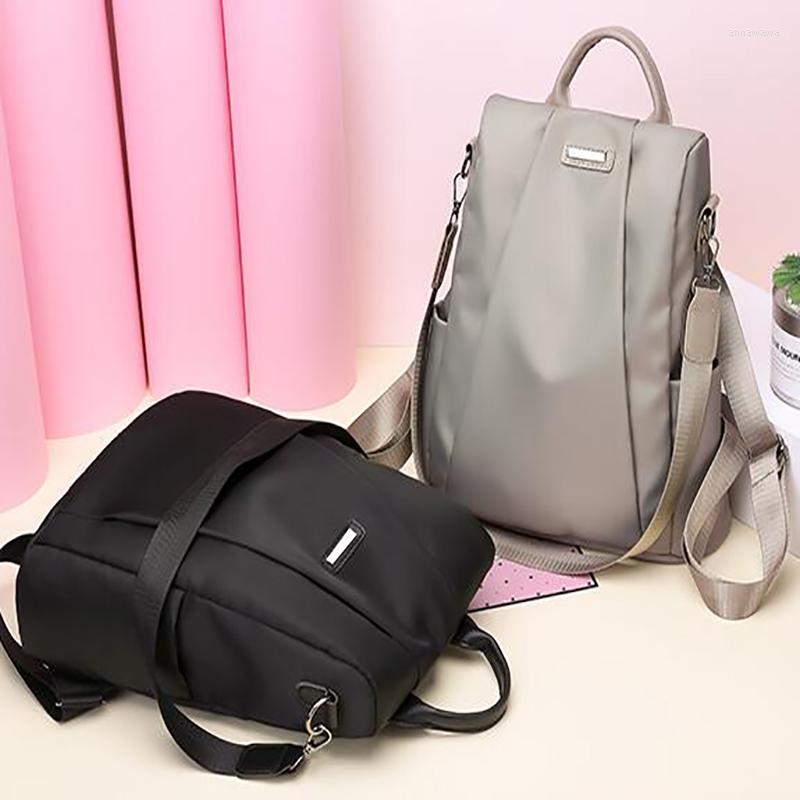School Bags 2023 Women's Anti-theft Backpack Fashion Simple Solid Color Bag Oxford Cloth Shoulder, Gray
School Bags 2023 Women's Anti-theft Backpack Fashion Simple Solid Color Bag Oxford Cloth Shoulder, Gray