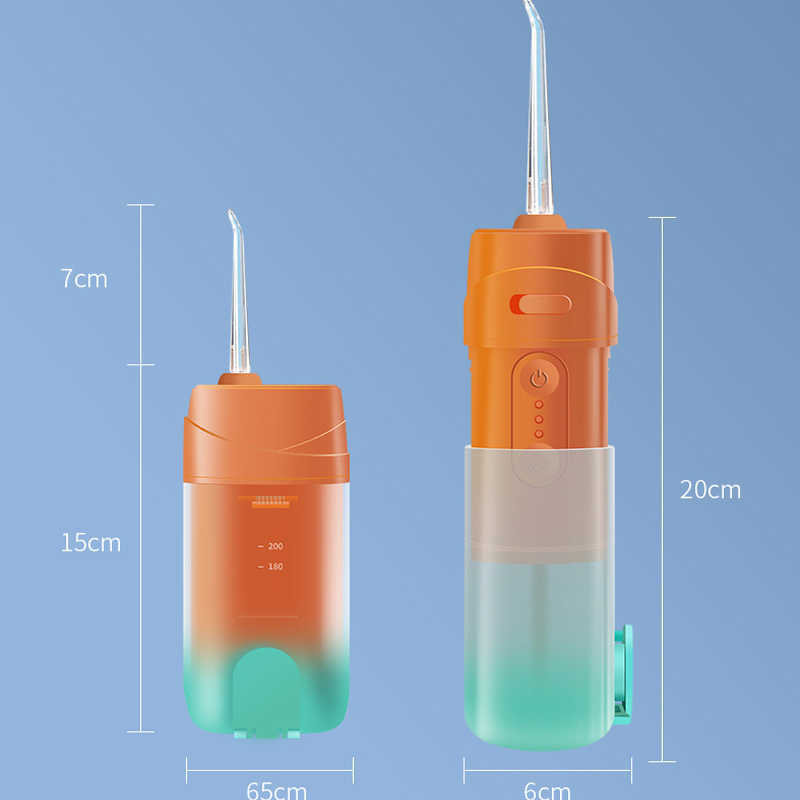 Oral Irrigators Other Hygiene Irrigator Rechargeable Portable Dental Water Jet proof 200ML Tank 4 Tips Flosser For Teeth Whitening Home Travel 221215