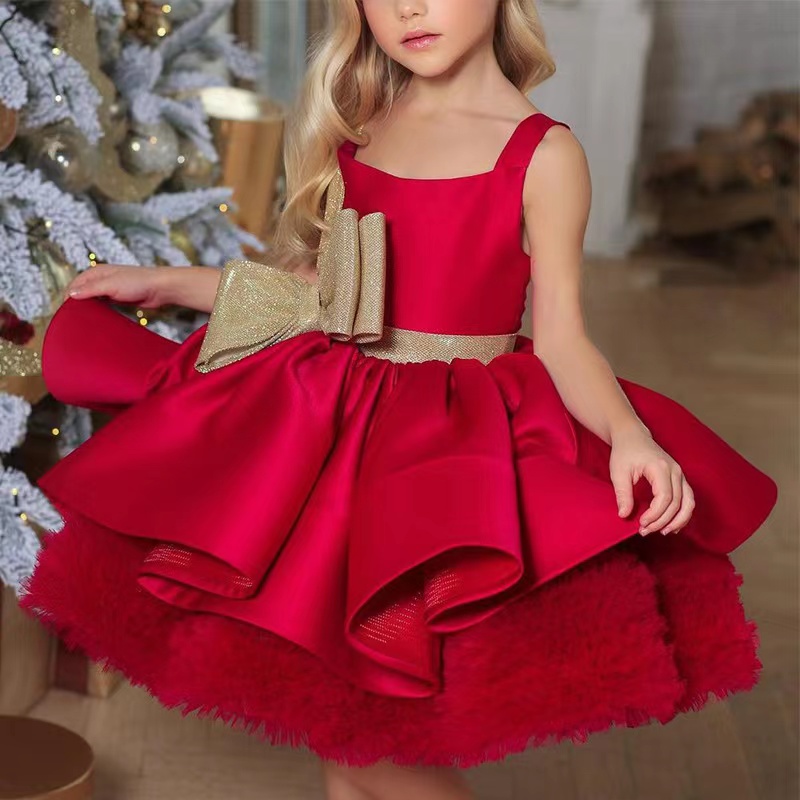 Pink Scoop Flower Girl Dresses Hand Made Flowers Tulle Little Girls Wedding Luxurious Communion Pageant Dress Gowns Girl Party Communion Pageant Gown 