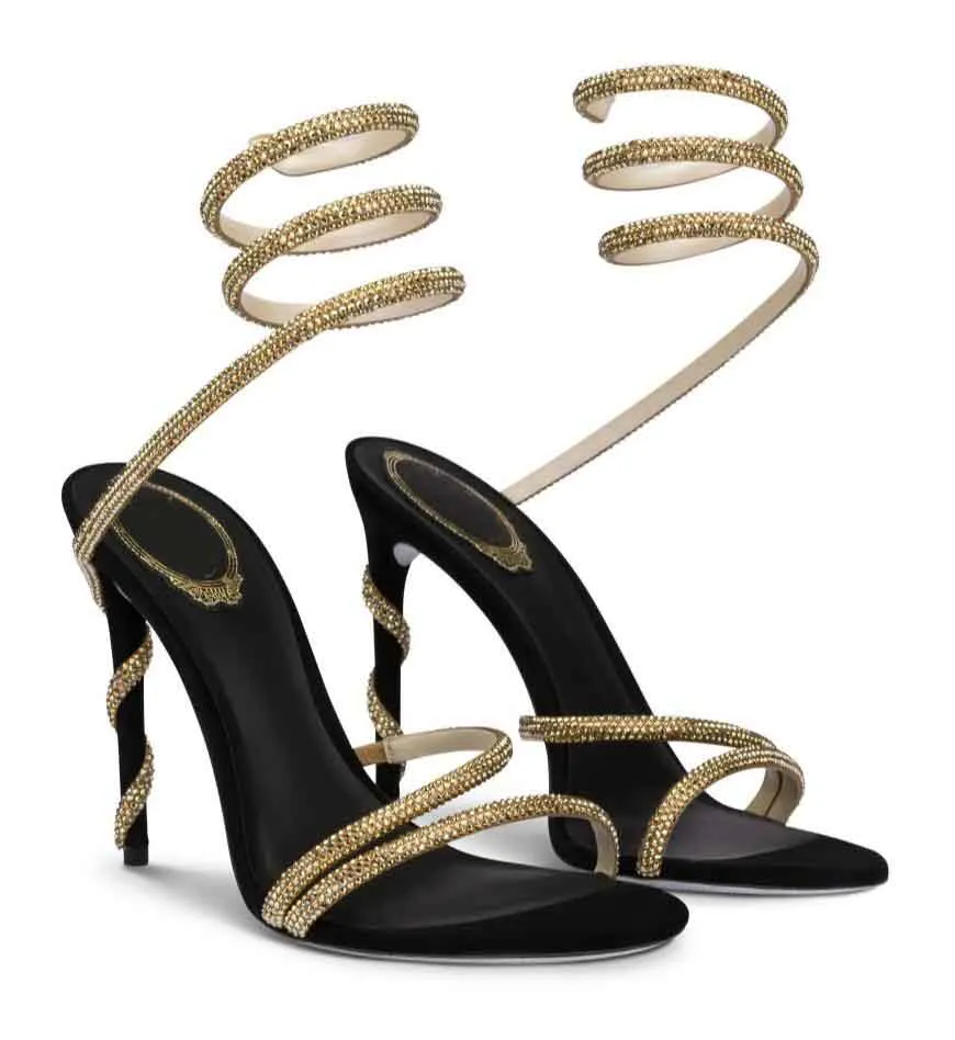 Renes rene Famous Sexy Margot Jewel Sandals Shoes Crystal Spiral Ankle Strap Caovill Lady Gladiator Sandalias Glitter Sole High Heels Party Wedding BOX, 10
Renes rene Famous Sexy Margot Jewel Sandals Shoes Crystal Spiral Ankle Strap Caovill Lady Gladiator Sandalias Glitter Sole High Heels Party Wedding BOX, 10