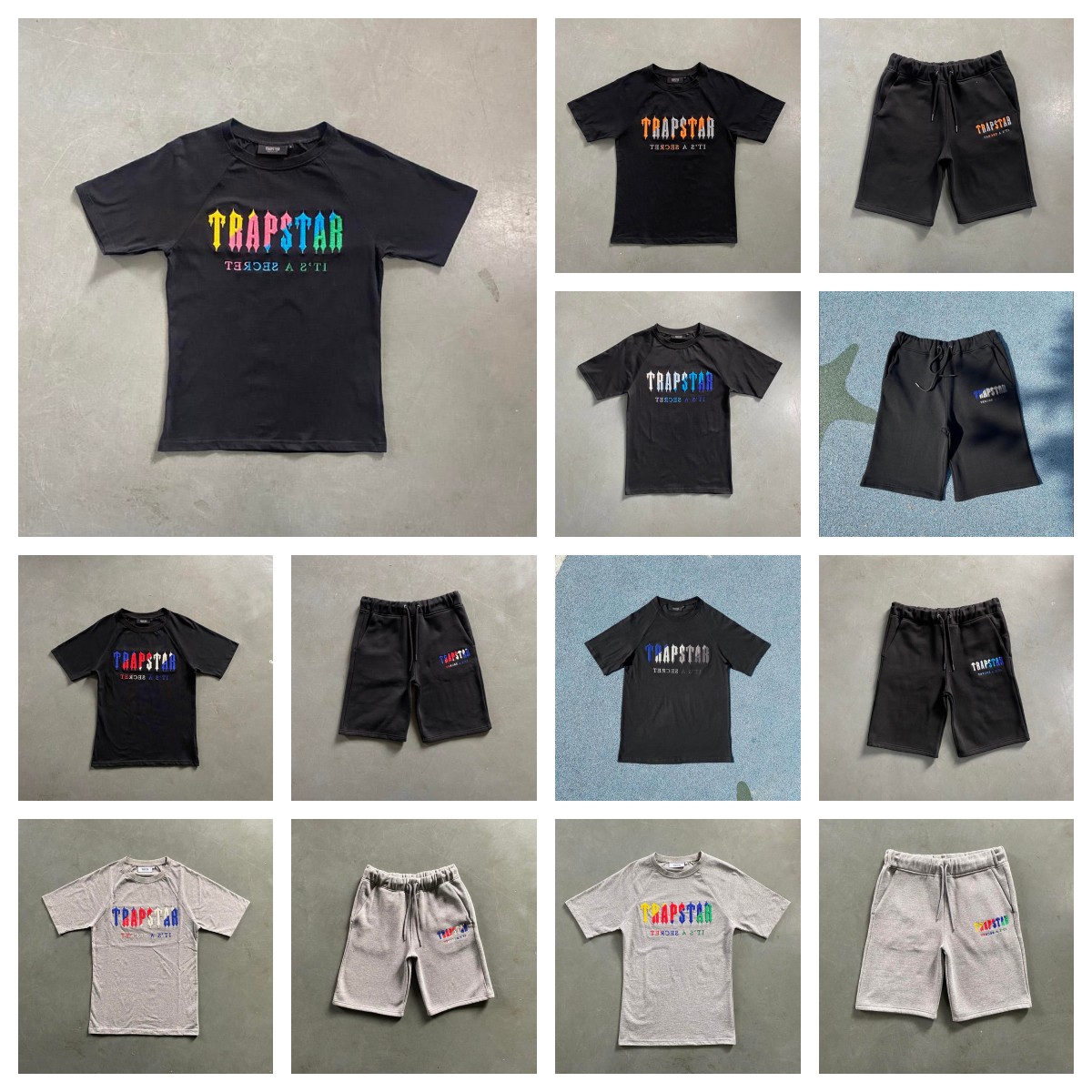 Summer Trapstar brand Designers Mens t shirts Round Neck Loose tops pants Letter Cotton white black t shirts Breathable Tshirt Tracksuits Pure new Style clothing, #1
Summer Trapstar brand Designers Mens t shirts Round Neck Loose tops pants Letter Cotton white black t shirts Breathable Tshirt Tracksuits Pure new Style clothing, #1