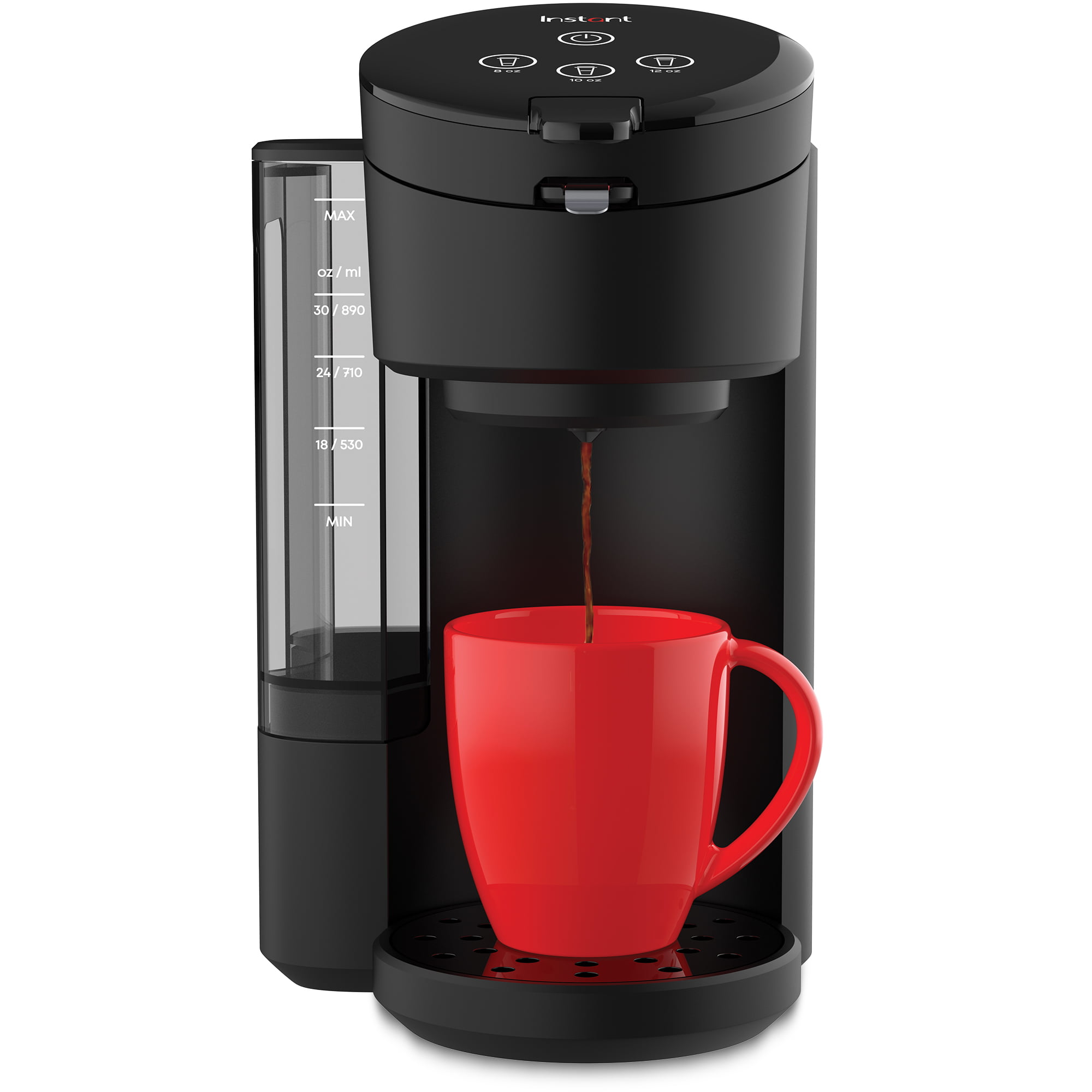 Instant Solo 2-in-1 Single Serve Coffee Maker for K-Cup Pods and Ground Coffee Black
Instant Solo 2-in-1 Single Serve Coffee Maker for K-Cup Pods and Ground Coffee Black