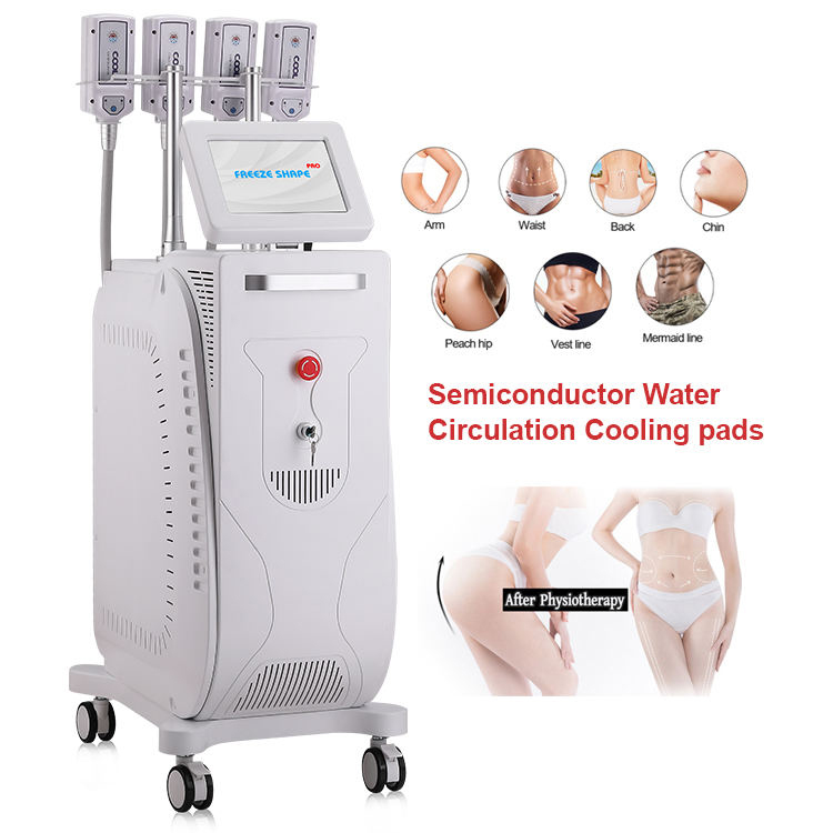 Directly result Vertical slimming EMS freezen fat reduce Cryo 8 Plates Cooling Pads Cellulite Reduction Cold Body Sculpting Slimming Machine Salon