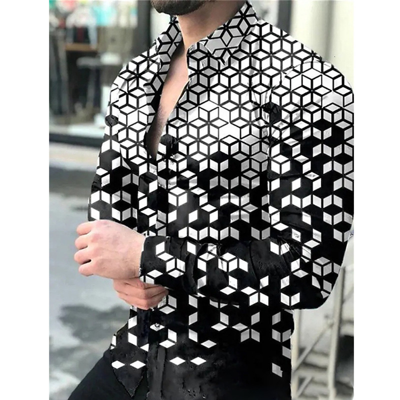 Mens Casual Shirts Summer Stamp Shirts for Men Blouses Camisas De Hombre Chemise Homme De Luxe Men Clothing Ropa Hombre Roupas Masculinas Vintage 2301