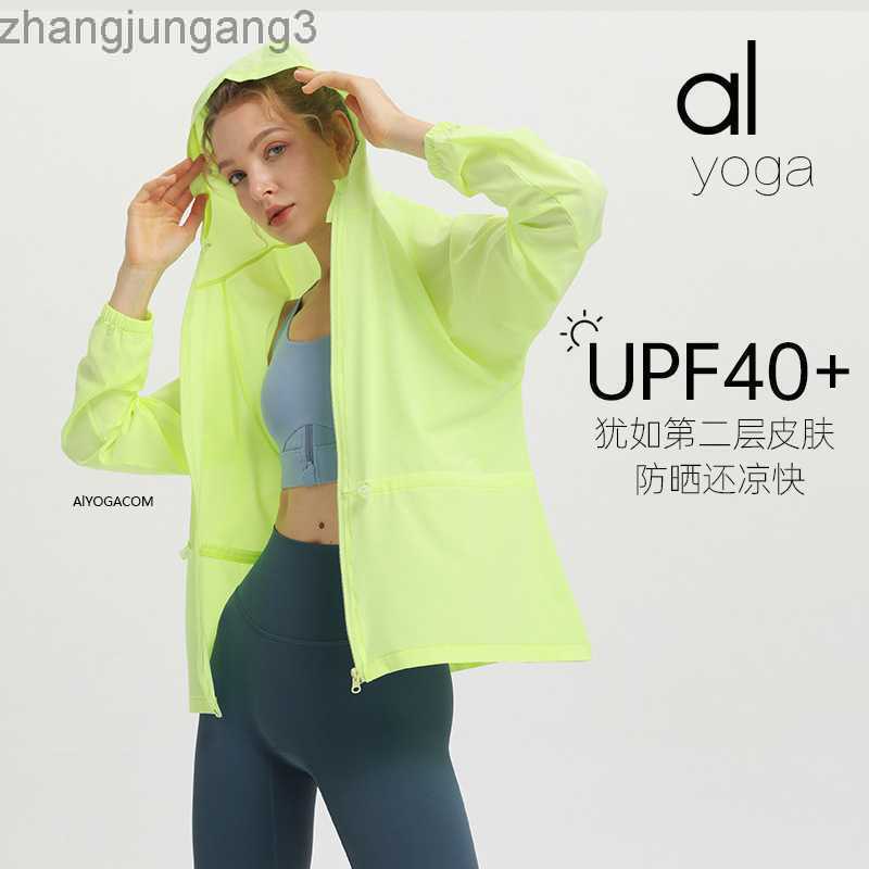 Designer Alos yoga sports jacket hooded cardigan sunscreen suit fitness top long-sleeved yoga suit woman, White
Designer Alos yoga sports jacket hooded cardigan sunscreen suit fitness top long-sleeved yoga suit woman, White