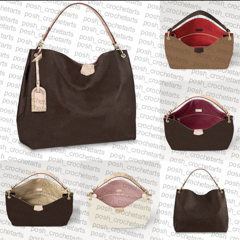 Coated Canvas Hobo Bag Graceful For Women's Handbag Purses