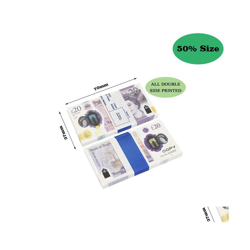 Novelty Games 50 Size Party Replica Us Fake Money Kids Play Toy Or Family Game Paper Copy Uk Banknote 100Pcs Pack Practice Counting Dhol8
Novelty Games 50 Size Party Replica Us Fake Money Kids Play Toy Or Family Game Paper Copy Uk Banknote 100Pcs Pack Practice Counting Dhol8