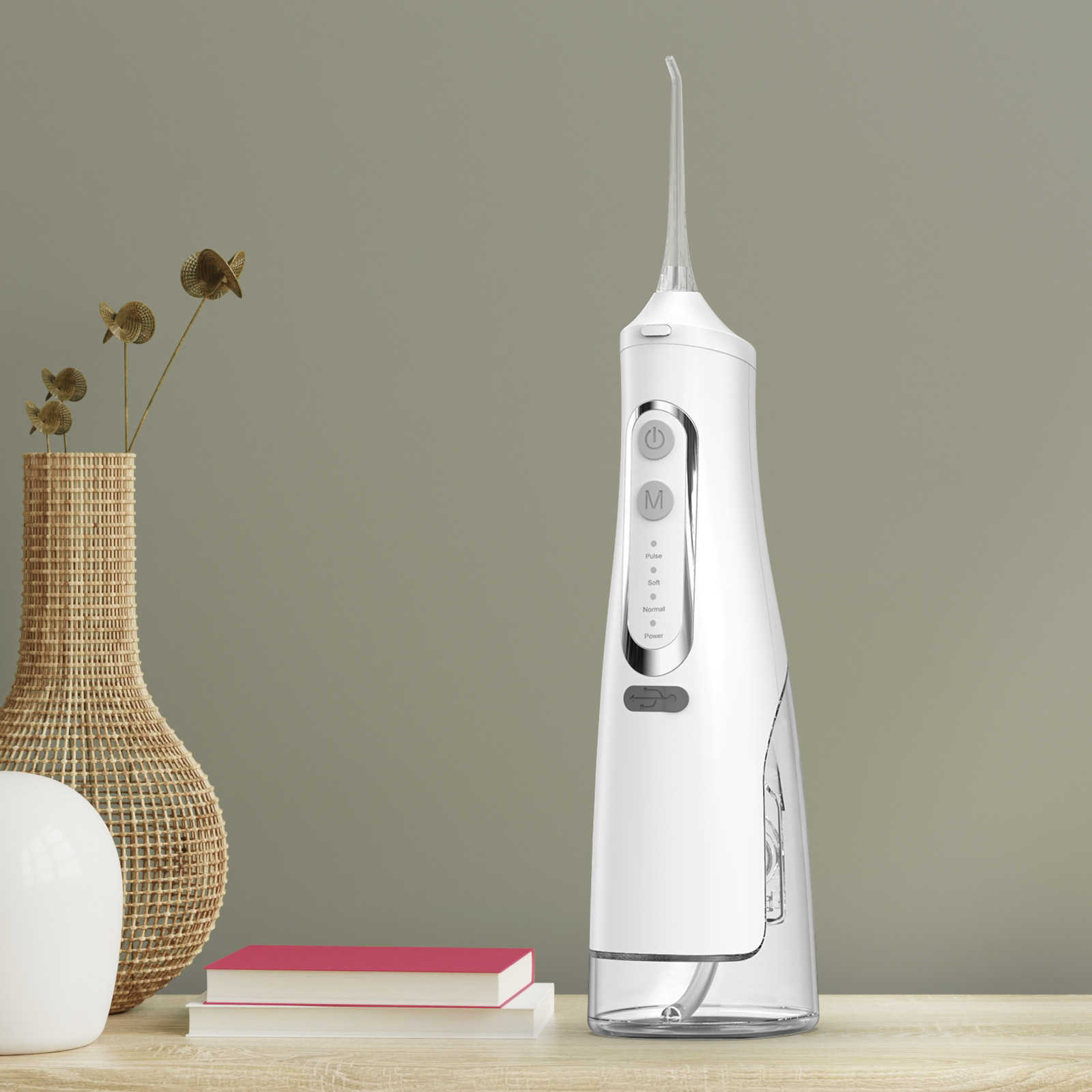 Oral Irrigators Other Hygiene 310ML Irrigator Rechargeable USB Water Flosser Portable Dental Jet Floss Pick IPX7 proof Teeth Cleaner 4 Nozzles 221215