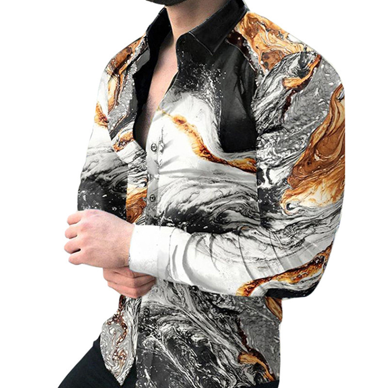 Mens Casual Shirts Summer Stamp Shirts for Men Blouses Camisas De Hombre Chemise Homme De Luxe Men Clothing Ropa Hombre Roupas Masculinas Vintage 2301