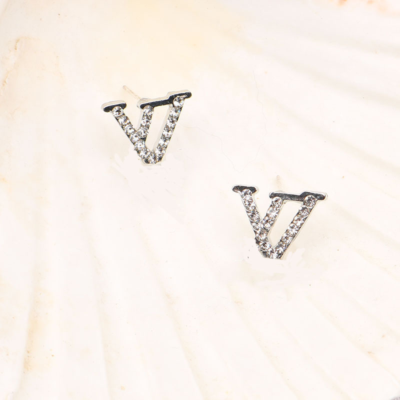 Luxury Women 18K Gold Plated Designer Ear Stud Earrings Brand Designers Geometry Letters Crystal Rhinestone Earring Wedding Party Jewerlry Christmas Gift 2Colors
Luxury Women 18K Gold Plated Designer Ear Stud Earrings Brand Designers Geometry Letters Crystal Rhinestone Earring Wedding Party Jewerlry Christmas Gift 2Colors