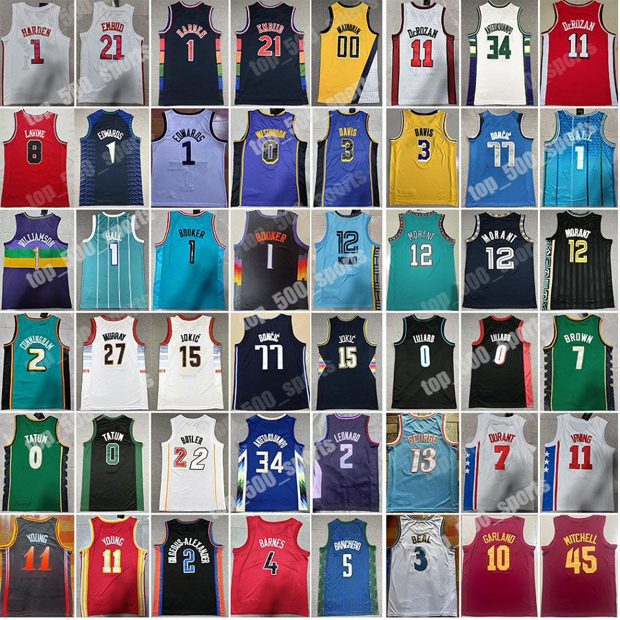 Basketball Ja Morant Jersey Stephen Curry LaMelo Ball Jimmy Butler Lillard Tatum Devin Booker Kevin Durant Luka Doncic Antetokounmpo Donovan, Photo e
Basketball Ja Morant Jersey Stephen Curry LaMelo Ball Jimmy Butler Lillard Tatum Devin Booker Kevin Durant Luka Doncic Antetokounmpo Donovan, Photo e