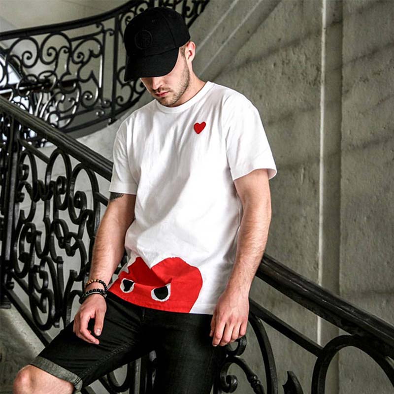 Fashion Mens T Shirt Designer half Red Heart Shirt Casual Women Shirts High Quanlity TShirts Cotton Embroidery Short Sleeve Summer Tee, Invoices are not sold separat
Fashion Mens T Shirt Designer half Red Heart Shirt Casual Women Shirts High Quanlity TShirts Cotton Embroidery Short Sleeve Summer Tee, Invoices are not sold separat