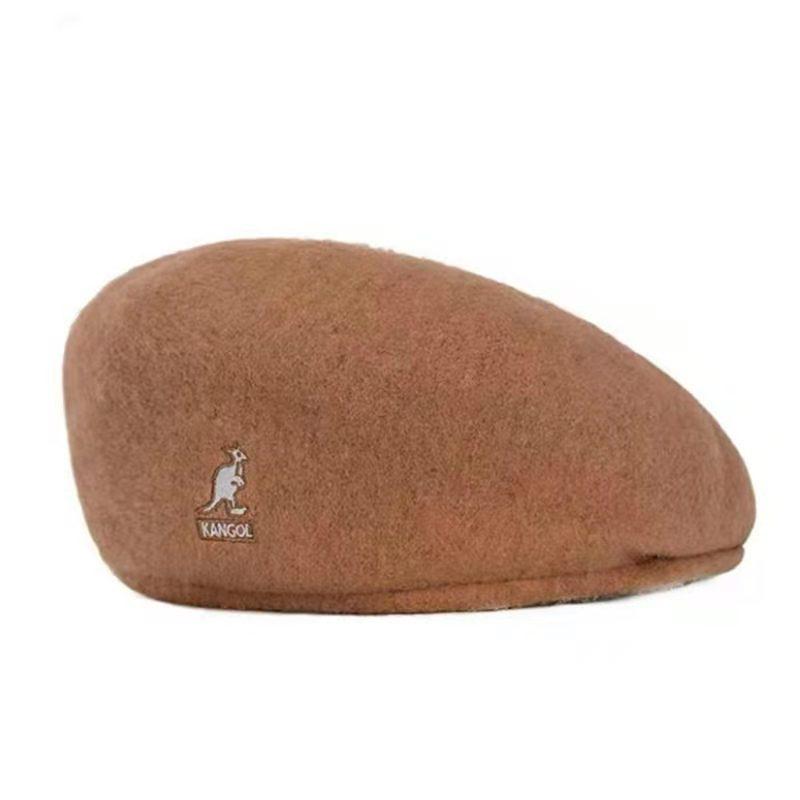 Berets Wool Beret Hat Women Korean Versatile Forward Hats Warm Walking Ladies Solid Color Casual Winter Painter MenBerets
