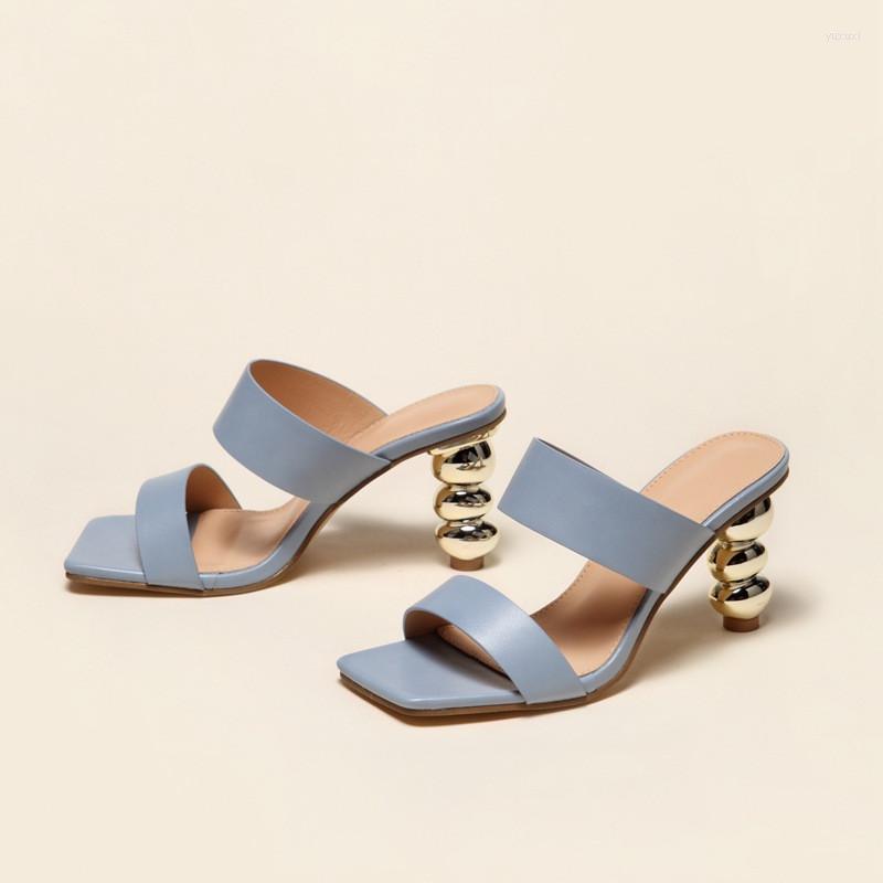Slippers 2023 Design Metal Strange High Heels Summer Women Slipper Elegant Square Toe Slip-On Sliders Shoes Ladies Sandals Size 42, Apricot
Slippers 2023 Design Metal Strange High Heels Summer Women Slipper Elegant Square Toe Slip-On Sliders Shoes Ladies Sandals Size 42, Apricot