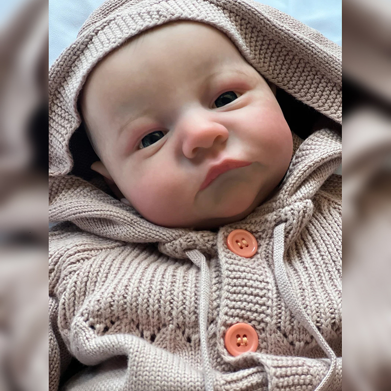 Dolls 19inch Already Painted Finished Reborn Baby Doll Awake born Baby Size 3D Skin Visible Veins Collectible Art Doll 230114
Dolls 19inch Already Painted Finished Reborn Baby Doll Awake born Baby Size 3D Skin Visible Veins Collectible Art Doll 230114