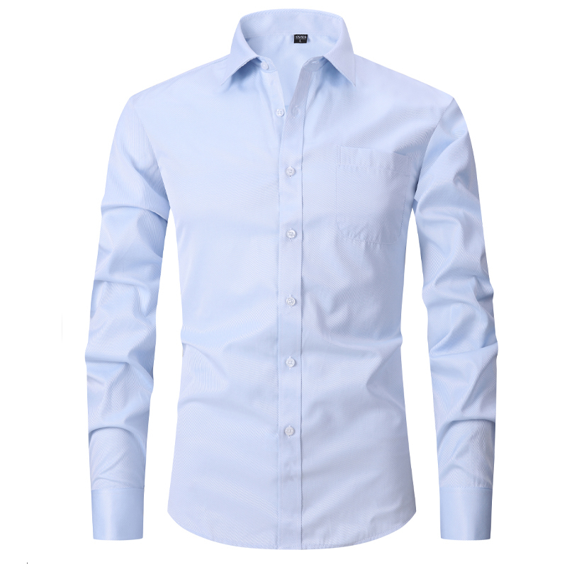 Mens Casual Shirts Quality Gentle Formal Mens French Cuff Dress Shirt Men Long Sleeve Solid Striped Style Mens Shirts Cufflink Include Plus Size 23011