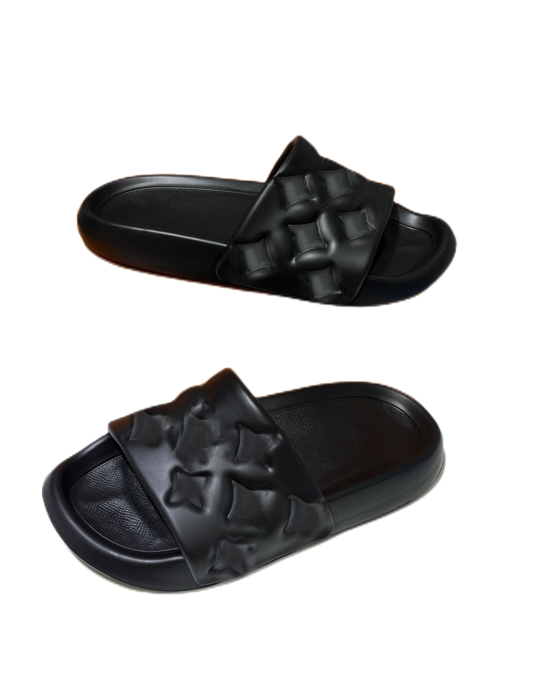 Designer Man Rubber Beach Slippers Women Black PU Foam elegant Rainbow Turn Indoor Outdoor Sliders White Green Sandal Flat Bottom Couple Models Size35-46
Designer Man Rubber Beach Slippers Women Black PU Foam elegant Rainbow Turn Indoor Outdoor Sliders White Green Sandal Flat Bottom Couple Models Size35-46