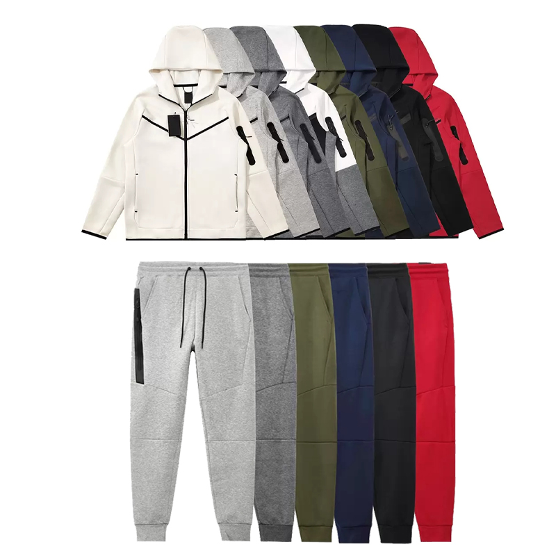 Tracksuit men's nake tech trapstar track suits hoodie Europe American Basketball Football Rugby two-piece with women's long sleeve hoodie jacket trousers Spring M-3XL
