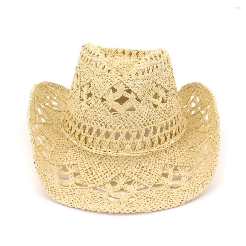 Summer Casual Tasseled Natural Material Cowboy Sombreros Ideal for Beach & Outdoor Activities