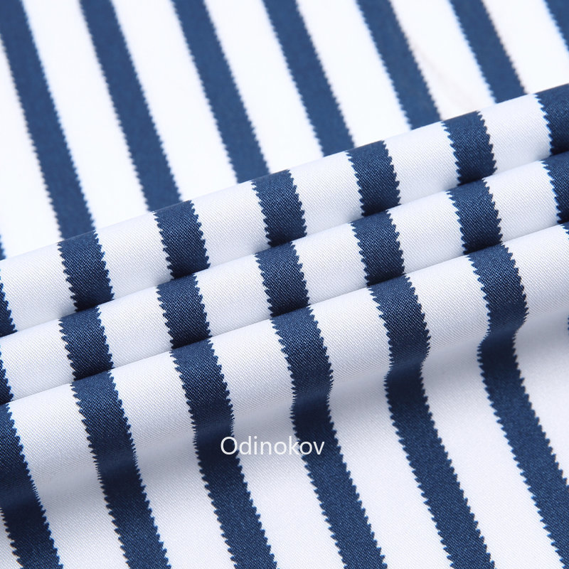 Mens Casual Shirts Mens Smooth Noniron Stretch Soft Casual Striped Shirts Without Pocket Long Sleeve Standard Fit Youthful Button Down Shirt 230114