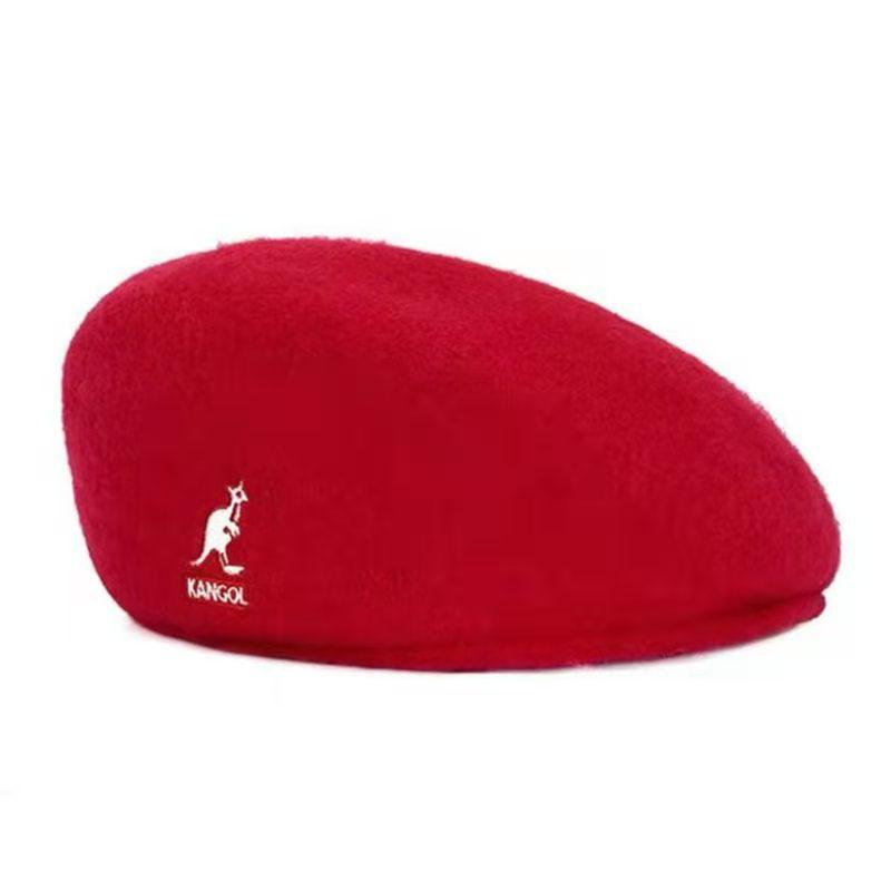 Berets Wool Beret Hat Women Korean Versatile Forward Hats Warm Walking Ladies Solid Color Casual Winter Painter MenBerets