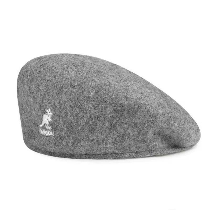 Berets Wool Beret Hat Women Korean Versatile Forward Hats Warm Walking Ladies Solid Color Casual Winter Painter MenBerets