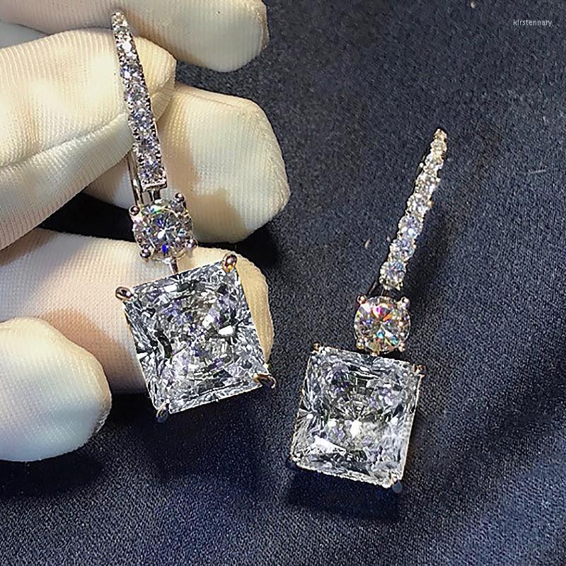 Dangle Earrings & Chandelier Luxury Square 4ct Zircon Cz Earrring Real Silver Color Engagement Wedding For Women Charm Party JewelryDangle K
Dangle Earrings & Chandelier Luxury Square 4ct Zircon Cz Earrring Real Silver Color Engagement Wedding For Women Charm Party JewelryDangle K
