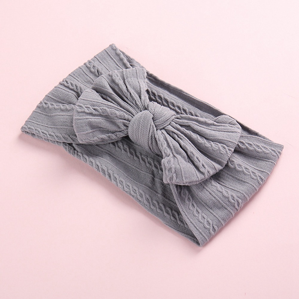 Baby Girls Headband Big Bow Ribbon Tie Hair Band Kids Adjustable Head Wrap Turban Infant Hair Accessories Newborn Photo Props 1414