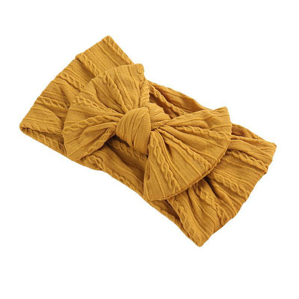 Baby Girls Headband Big Bow Ribbon Tie Hair Band Kids Adjustable Head Wrap Turban Infant Hair Accessories Newborn Photo Props 1414