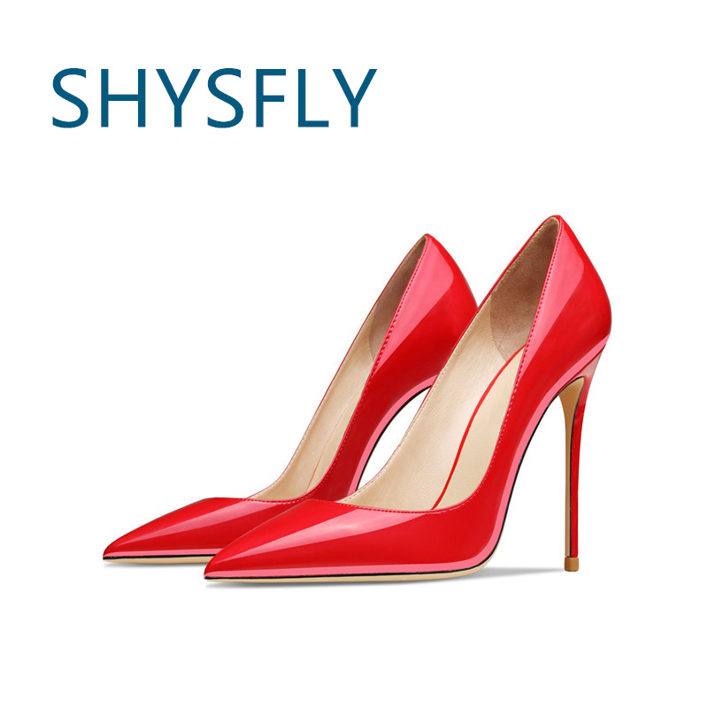 SHYSFLY Genuine Leather designer dress shoes for ladies pointed toes stelletos Classics high heel big size women pumps 12cm, Black 12cm
SHYSFLY Genuine Leather designer dress shoes for ladies pointed toes stelletos Classics high heel big size women pumps 12cm, Black 12cm