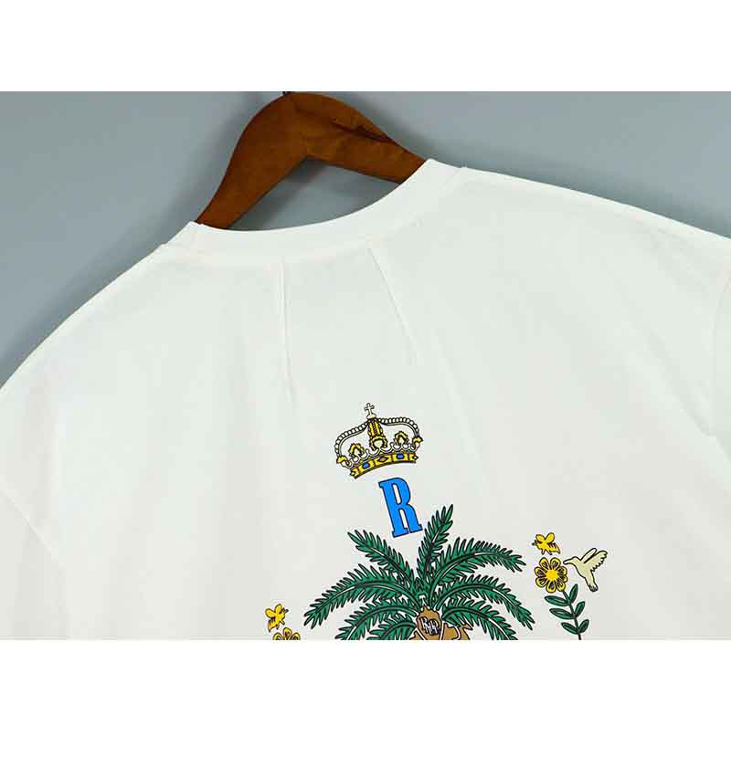 Men's Plus Tees & Polos Round neck embroidered and printed polar style summer wear with street pure cotton 8G4766