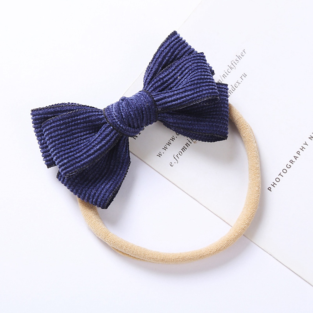 Newborn Turban Baby Ribbon Headbands Girl Hair Bow Solid Rabbit Ear Head Wrap Soft Children Turban Lovely Kids Elastic Hairbands 1429