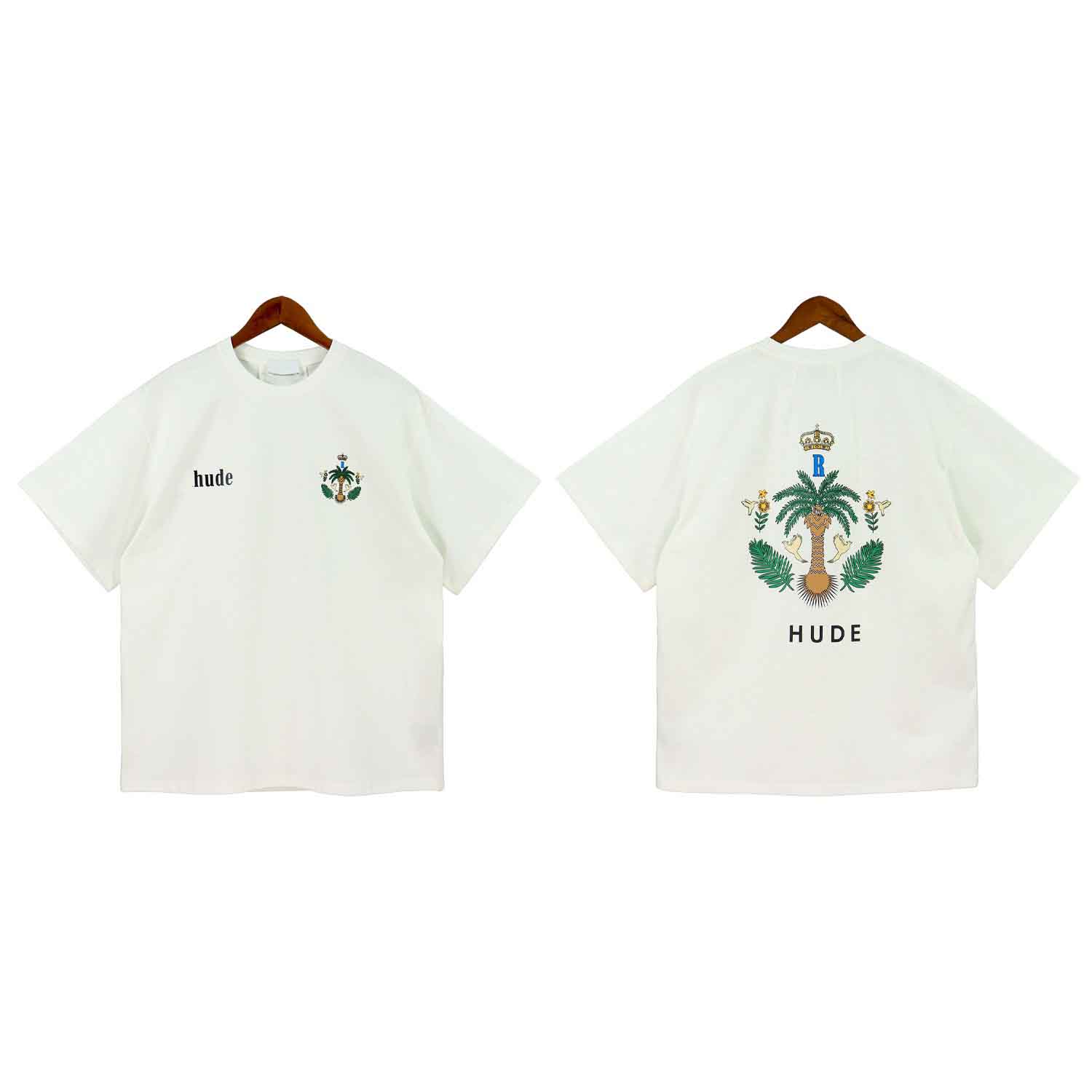 Men's Plus Tees & Polos Round neck embroidered and printed polar style summer wear with street pure cotton 8G4766