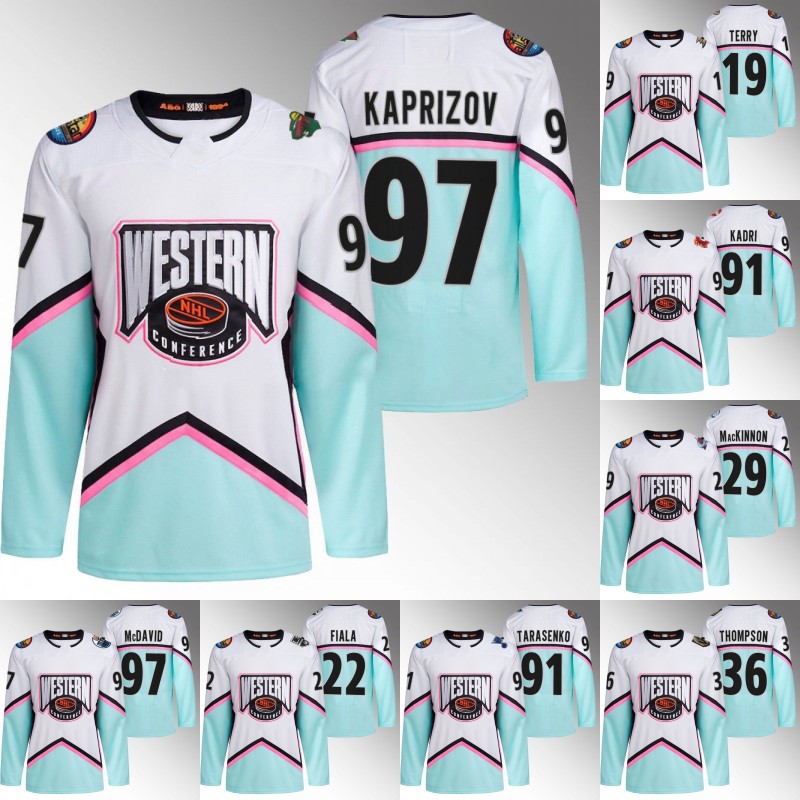 2023 All Star Jersey Kirill Kaprizov Connor McDavid Troy Terry Nazem Kadri Cale Makar Nathan MacKinnon Kevin Fiala Matty Beniers Logan Thompson Vladimir Tarasenko, 36 logan thompson
2023 All Star Jersey Kirill Kaprizov Connor McDavid Troy Terry Nazem Kadri Cale Makar Nathan MacKinnon Kevin Fiala Matty Beniers Logan Thompson Vladimir Tarasenko, 36 logan thompson