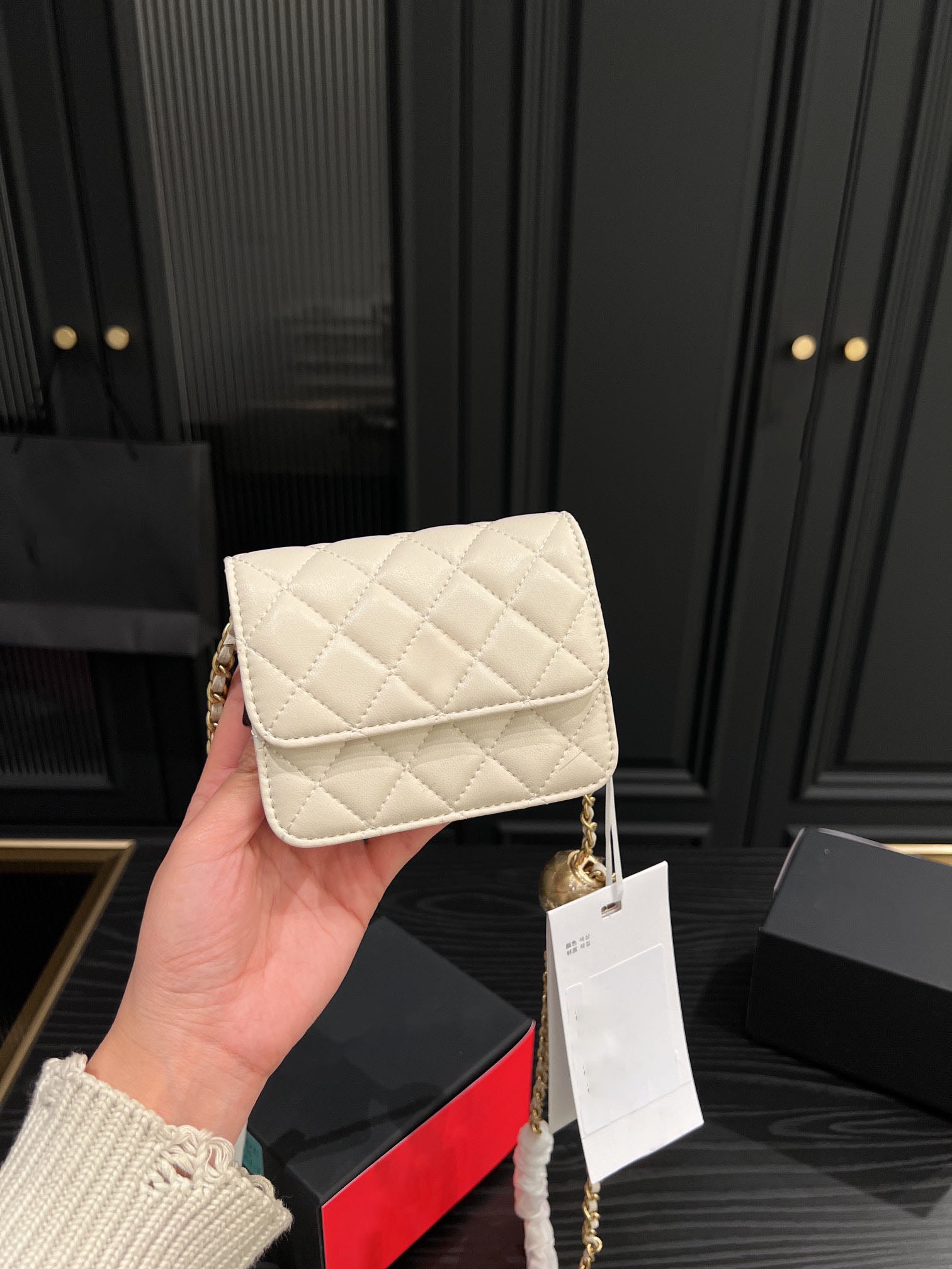 New Fashion Designer Bags Top Luxury Mini Woc Shoulder Bags Women Flap Crossbody Bags Small Handbag With Chain Designers Tote Bag Leather Black Quilted Purse Wallet