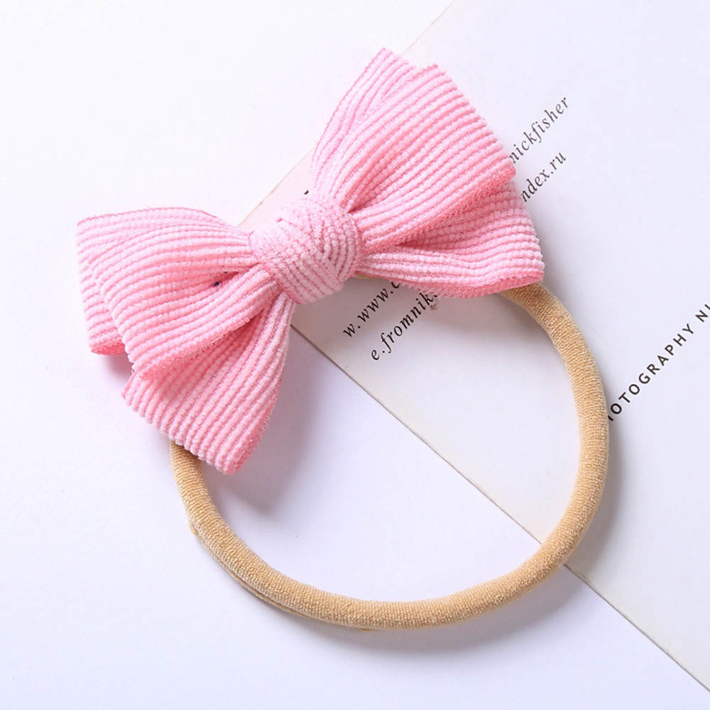 Newborn Turban Baby Ribbon Headbands Girl Hair Bow Solid Rabbit Ear Head Wrap Soft Children Turban Lovely Kids Elastic Hairbands 1429