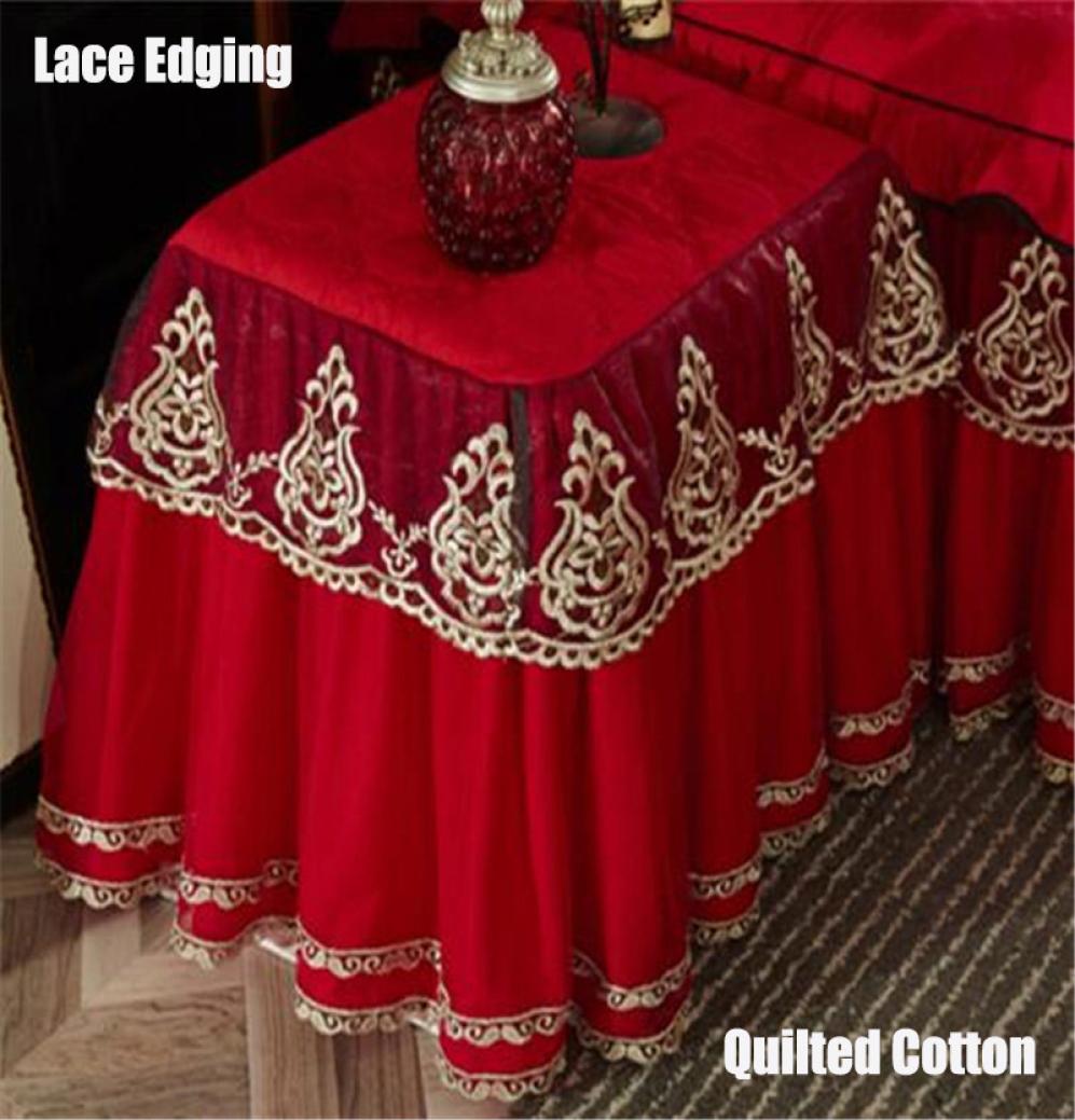 solid color lace quality quiled skirt 50x60cm multicolor dust cover bedside decorative table cloth 2010075627802
solid color lace quality quiled skirt 50x60cm multicolor dust cover bedside decorative table cloth 2010075627802