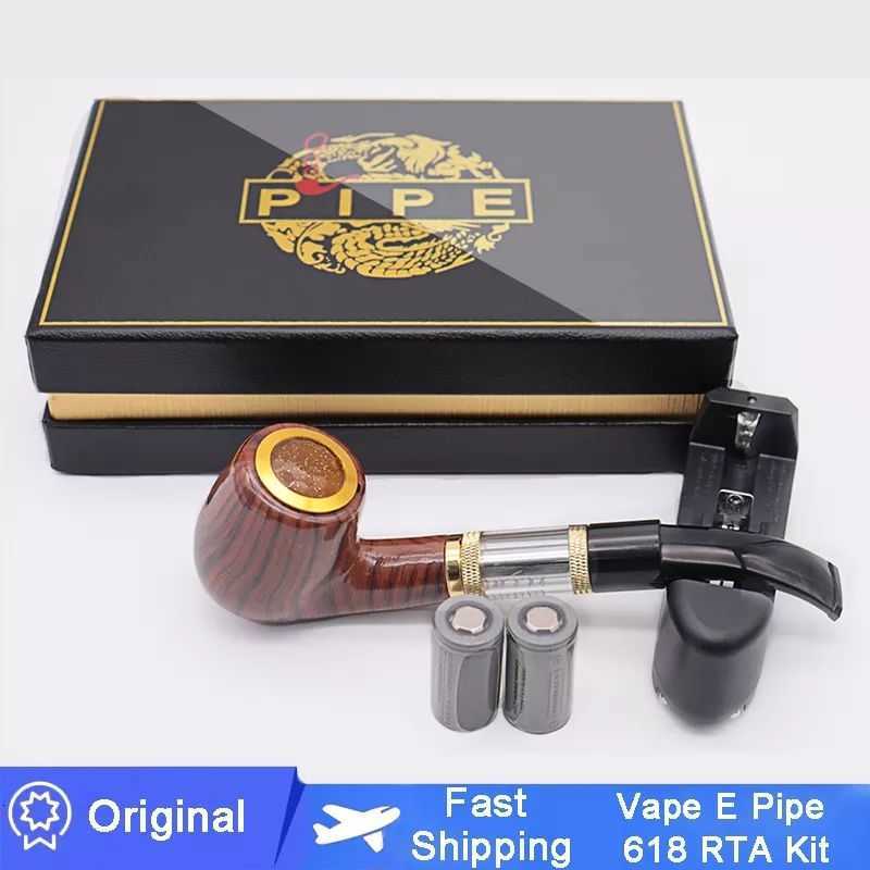 2023NEW E Pipe Vape Kit 618 RTA Dual 18350 Rechargeable Battery Wooden Mod Double Atomizer Drip Electronic Cigarette P
2023NEW E Pipe Vape Kit 618 RTA Dual 18350 Rechargeable Battery Wooden Mod Double Atomizer Drip Electronic Cigarette P