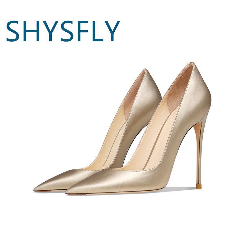 SHYSFLY Genuine Leather Dress Silver Shoes With Light Ladies Pointed Toes Stelletos Elegence High Heel Plus Size Women Pumps 8cm, Gold 8cm
SHYSFLY Genuine Leather Dress Silver Shoes With Light Ladies Pointed Toes Stelletos Elegence High Heel Plus Size Women Pumps 8cm, Gold 8cm