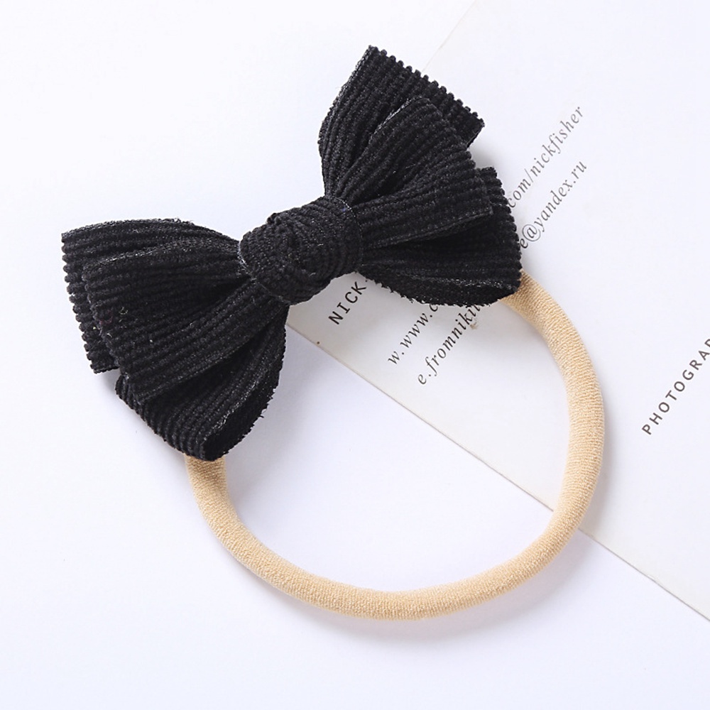 Newborn Turban Baby Ribbon Headbands Girl Hair Bow Solid Rabbit Ear Head Wrap Soft Children Turban Lovely Kids Elastic Hairbands 1429