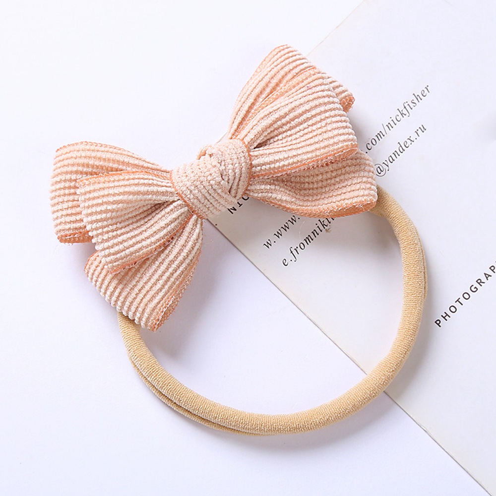 Newborn Turban Baby Ribbon Headbands Girl Hair Bow Solid Rabbit Ear Head Wrap Soft Children Turban Lovely Kids Elastic Hairbands 1429